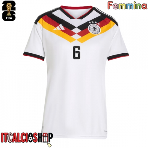 Germania Joshua Kimmich #6 Prima Maglia Femmina Mondiali 2026 Manica Corta
